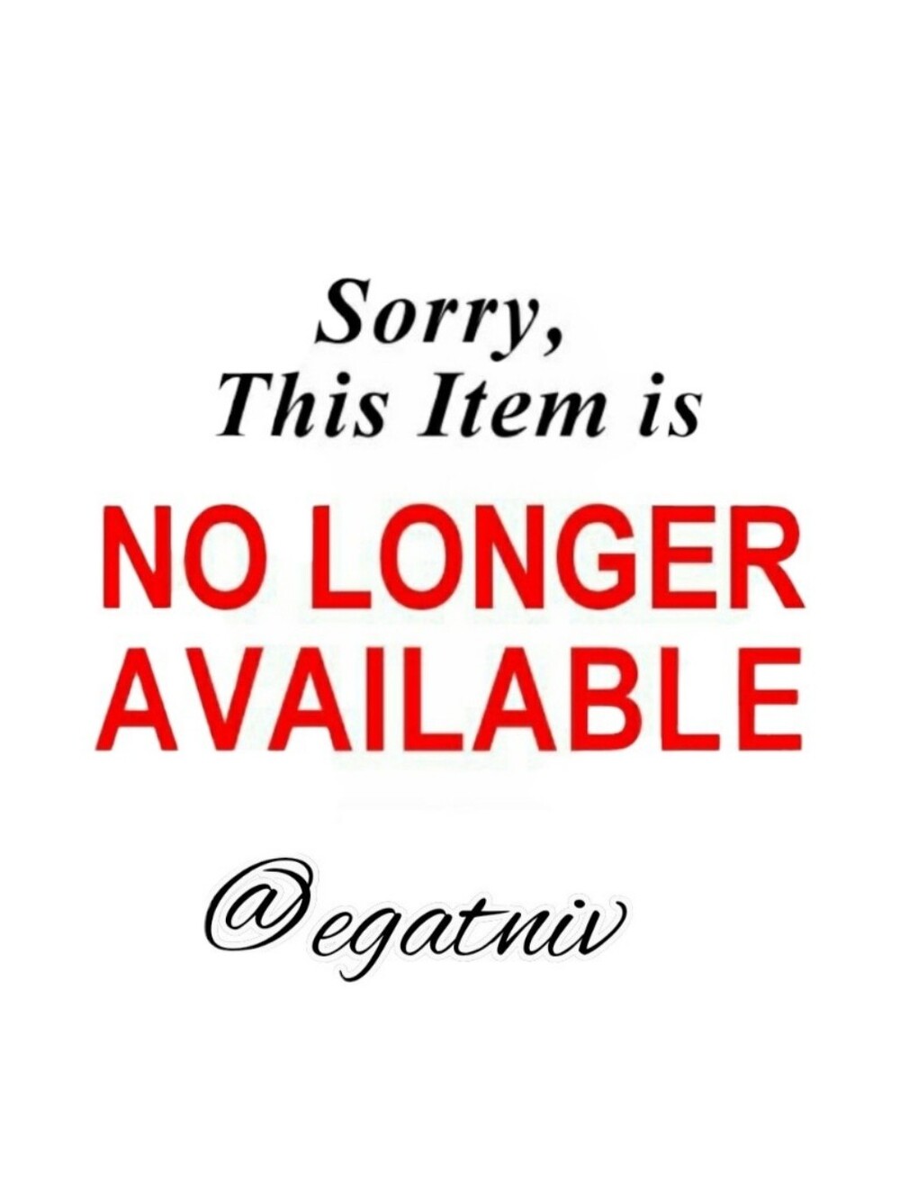 ❌️ No Longer Available ❌️